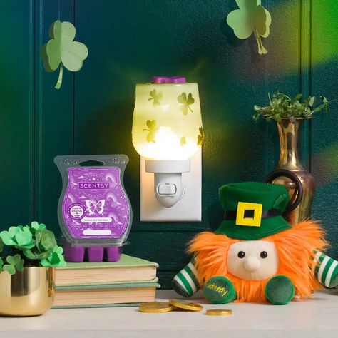 Scentsy 2024 St. Patrick's Day Collection | Shop 2/12 Scentsy Catalog, Scentsy Buddy Clips, Scentsy Candles, St. Patrick's Day Crafts, Holiday Fragrance, Scentsy Buddy, Home Fragrance Accessories, Scentsy Bars, Electric Candle Warmers