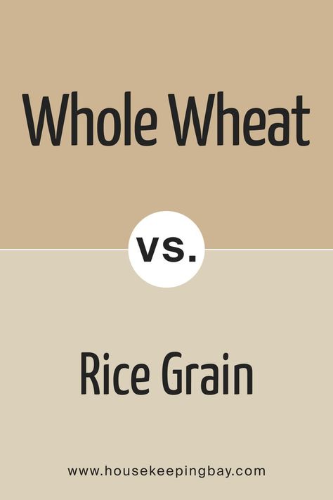 Whole Wheat SW 6121  vs SW 6155 Rice Grain by Sherwin-Williams Sw Rice Grain, Rice Grain Sherwin Williams, Sw Whole Wheat, Wheat Rice, Medium Hair Color, House Updates, Rice Grain, Classroom Design, Updating House