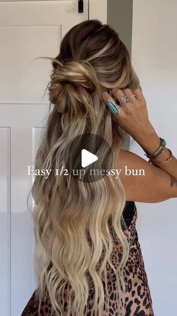 Crimped Hairstyles For Long Hair Wedding, Braid Wrapped Around Head, Cute Easy Wedding Guest Hairstyles, Half Up Half Down Hair Ideas Simple, Easy Photo Hairstyles, Half Up Half Down Fish Tail Braid, Half Updo Casual, Easy Messy Half Up Hair, Wedding Guest Hairstyles For Long Hair Down