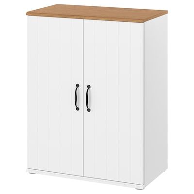 SKRUVBY series - IKEA Ikea Skruvby, Glass Door Cabinet, Cabinet With Glass Doors, Plastic Edging, Storage Units, Glass Cabinet Doors, Door Cabinet, Painted Doors, Door Frame