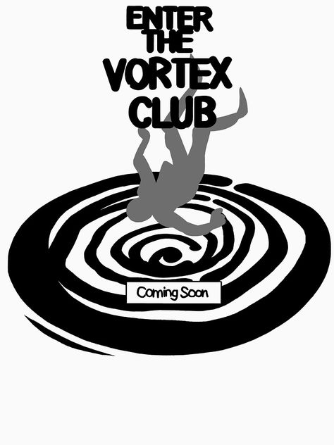 "Enter The Vortex Club (High Res)" T-shirt by artisticaviary #Aff , #Aff, #Club, #Vortex, #Enter, #High Vortex Club, Rhino Logo, Graphic Design Images, Club Poster, Bandana Design, Graphic Poster Art, Graphic Design Fonts, Graphic Tshirt Design, Graphic Design Fun