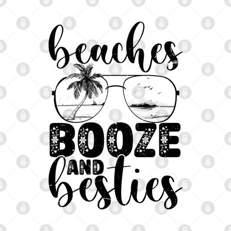 Beach Trip Quotes Friends, Girls Trip Sayings, Girls Trip Svg Free, Girls Trip Theme Ideas, Girls Trip Shirts Ideas, Cricut Hats, Girls Trip Quotes, Florida Shirts, Beaches Booze And Besties