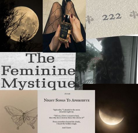 mine ♡ The Feminine Mystique Aesthetic, Feminine Mystique Aesthetic, Mystique Aesthetic, The Feminine Mystique, Feminine Mystique, Feminine Energy, Aphrodite, Night Skies, Meant To Be