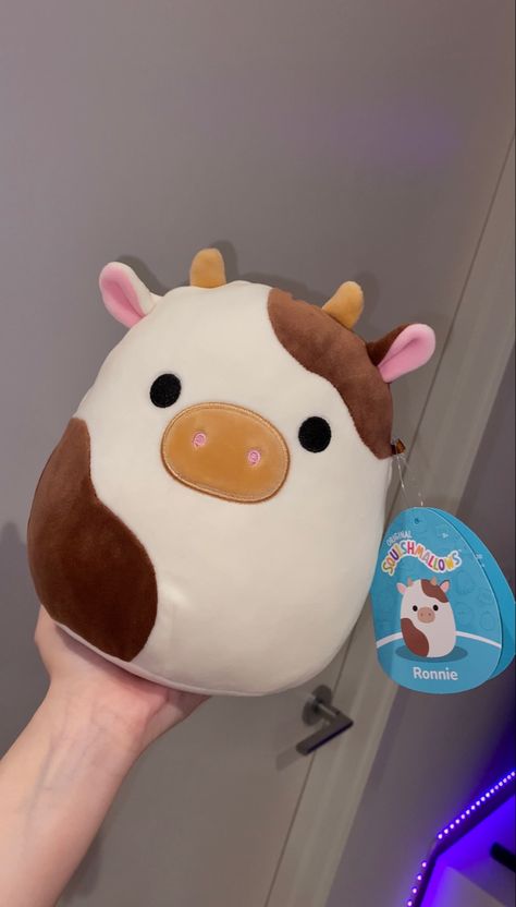 Aesthetic Cows, Aesthetic Squishmallows, Long Hair Cow, Presents For Birthday, Hogwarts Ravenclaw, Cute Stuffies, Baby Belle, Stuffed Plushies, Squish Mallows