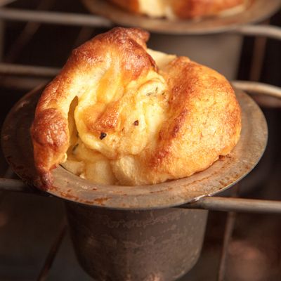 Chef Jodi Elliott's popover recipe from Foreign & Domestic Food & Drink in Austin. These billowy popovers get a flavor boost from black pepper and nutty Gruyère cheese. Gruyere Popovers, Popover Recipe, Enjoy Your Meal, Chef Recipes, Tasting Table, Naan, Bread Baking, I Love Food, Food For Thought