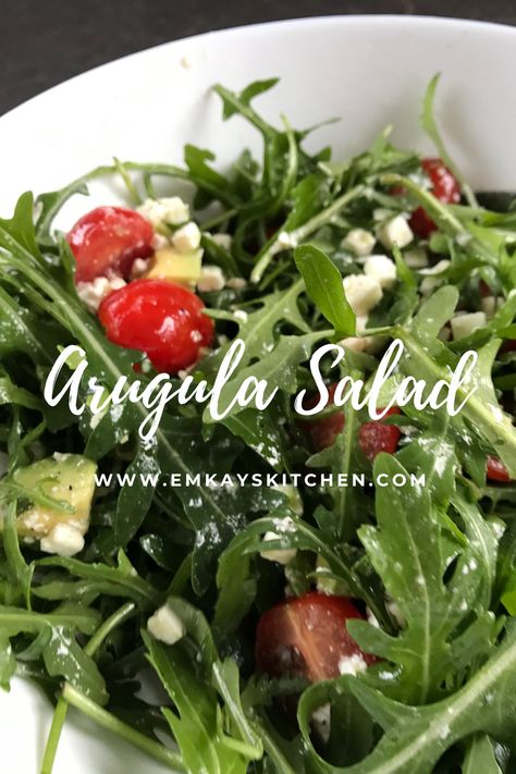 Arugula Brunch Salad, Mexican Arugula Salad, Arugula Salad Recipes Goat Cheese, Arugula Feta Salad Recipes, Arugula Salad With Feta Cheese, Spinach Arugula Salad, Argula Recipes Salad, Arugula Feta Salad, Spinach And Arugula Salad