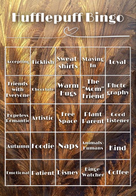 Hufflepuff Bingo, Hogwarts Life, Hufflepuff Pride, Hogwarts Houses, Believe In Magic, Do You Believe, Bingo, Hogwarts, Harry Potter