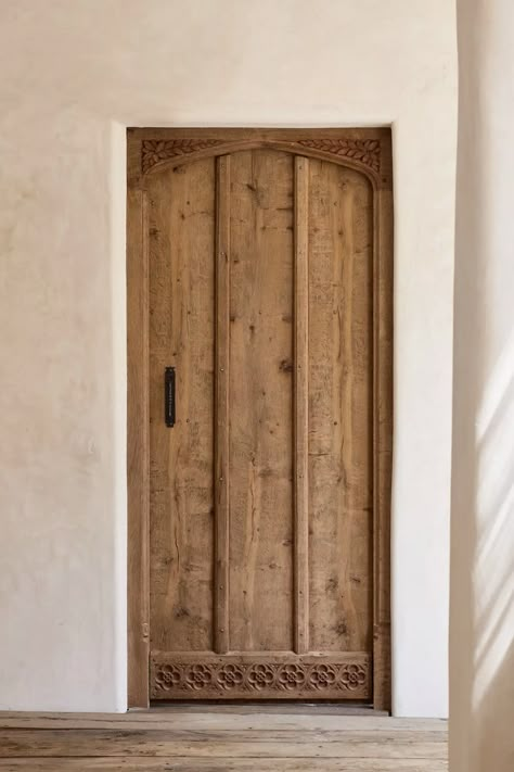 Bespoke internal doors - Jack Badger traditional joinery company Mediterranean Interior Doors, Tropical Loft, Spanish Style Doors, Mediterranean Doors, Spanish Doors, Tropical Doors, White Villa, Plank Door, Internal Wooden Doors