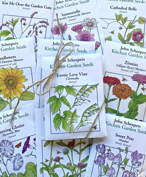 Wedding Favors Flower Seed Favors, Make Your Own Tea, Garden Party Bridal Shower, Seed Packets Favors, Seed Favors, Italian Dinner, Make Up Your Mind, Seed Packets, Seed Starting