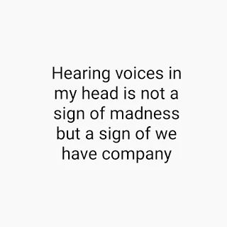 Hearing voices Quotes About Hearing Voices, Voices In My Head Quotes, The Voices Are Getting Louder, Air Genasi, Stone Aesthetic, Head Quotes, Voice Quotes, Hannibal Funny, Danger Days