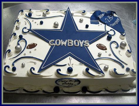 Cowboy Sheet Cake, Cowboys Birthday Cake, Dallas Cowboys Birthday Cake, Dallas Cowboys Birthday Party, Nfl Cake, Dallas Cake, Dallas Cowboys Wedding, Cowboys Cake, Dallas Cowboys Baby Shower