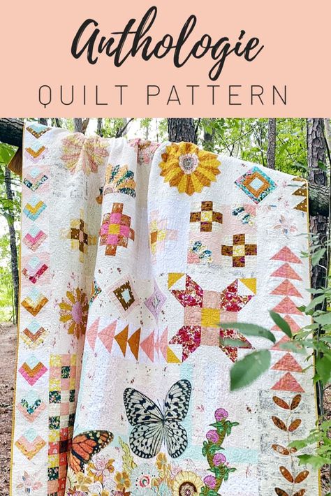 Monday is All About Fabric – #166 – Rosy Cheeks + Balance #2 Boho Quilt Pattern, Charm Quilts, Girl Quilts Patterns, Boho Patchwork, Boho Quilt, Quilt In A Day, Charm Quilt, Sampler Quilts, Quilt Labels