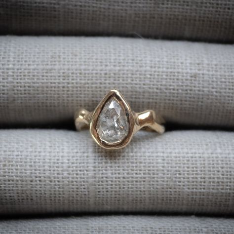 It’s here! My One of a Kind Collection from my 30 Day Challenge just dropped online including these yummy Salt and Pepper Diamond Rings! I wax carved, cast and set these rings during my 30 Day Summer Challenge in July. Cast in recycled 10k and 14k gold and set with ethically sourced rose cut salt and pepper diamonds, these rings are delicious and weighty and organic. I hope you guys like them as much as I do! Head to my site to check out 27 unique and one of a kind pieces. It goes without... Organic Engagement Rings, Summer Challenge, Traditional Engagement Rings, Organic Rings, Pepper Diamond, Bezel Ring, Pear Diamond, Pear Shaped Diamond, Salt And Pepper Diamond