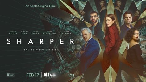 Sharper 2023 Benjamin Caron Sharp Tv, John Lithgow, Secrets And Lies, Go To Movies, Julianne Moore, Neo Noir, All Movies, Psychological Thrillers, Feature Film