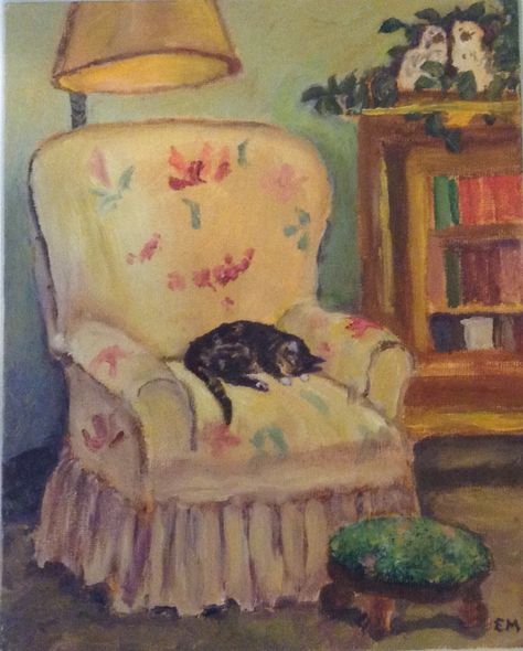 Cat Art Illustration, Cat Woman, Painted Chairs, Old Cats, Cat Sleeping, Crazy Cat, Cat Painting, Crazy Cat Lady, Catwoman