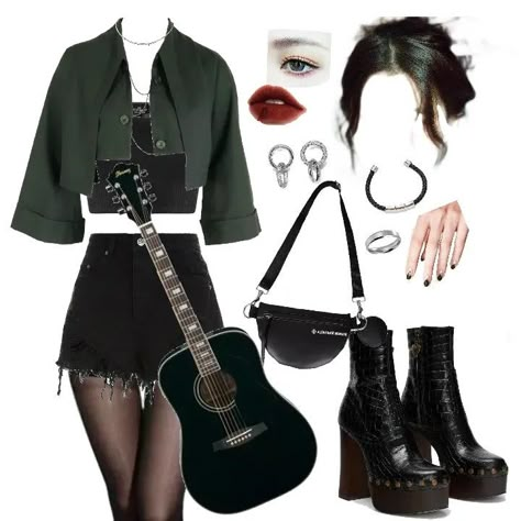 Concert Outfit Ideas Pop, Concert Outfit Ideas, Clueless Outfits, Rock Outfits, 90s Fashion Outfits, Rock Concert, Streetwear Fashion Women, Pop Rock, Alternative Outfits