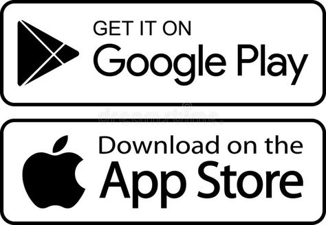 Google play app store icons royalty free illustration Google Play Store Icon, Android Illustration, Apple Store Icon, Facebook And Instagram Logo, App Store Icon, Study Flashcards, Store Icon, Apple App, White Icons