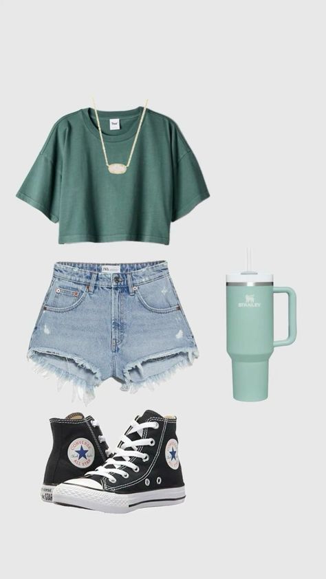 Cute Middle School Outfits Summer, Casual School Outfits Summer Shorts, Cute Outfits Shuffles, Popular Girl Outfits Middle School, 4th Grade Outfits, Middle School Outfit Ideas 6th Grade, Outfits For 11 Yrs Old, Outfit Ideas Layout Summer, Cute Outfits For School 5th Grade