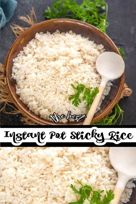 Make this quick and easy Instant Pot Sticky Rice in under 30 minutes with just 2 ingredients. Once you will make the sticky rice in the instant pot, you will never go back to the traditional bamboo steamer method. Make Sticky Rice, Rice In The Instant Pot, Boiled Peanuts, Bamboo Steamer, Curry Ingredients, Minute Rice, Chicken Marsala, Asian Restaurants, Never Go Back