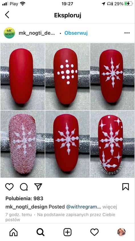 Winter Nail Art Designs, Christmas Nail Art Ideas, Xmas Nail Art, Art Deco Nails, Nail Drawing, Festive Nail Art, Christmas Gel Nails, Nail Art Designs Diy, Nail Art Designs Videos