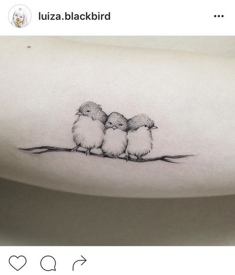 Little Bird Tattoos For Women, Baby Bird Tattoo, 3 Little Birds Tattoo, Small Bird Tattoos, Little Bird Tattoos, Tiny Bird Tattoos, Bird Tattoos For Women, Vogel Tattoo, Small Bird Tattoo