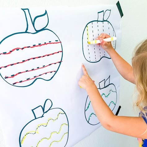 Toddler Journal Activities Fall, Fall Themed Activities, Toddler Journal, Preschool Journals, Apple Ideas, Alphabet Crafts Preschool, Homeschool Preschool Activities, Lesson Plans For Toddlers, Apple Activities