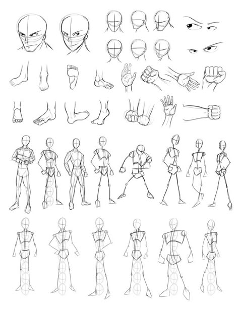 Drawing Practice Sheet 2 by Obhan.deviantart.com on @deviantART Art Practice Exercises, Anatomy Drawing Practice, Practice Anatomy, Figure Drawing Tutorial, Kartu Pokemon, Anatomy Practice, Human Anatomy Drawing, Human Figure Drawing, Drawing Exercises