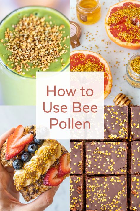 Bee Pollen Before And After, Recipes With Bee Pollen, Bee Pollen Recipes, Bee Pollen Recipes Food, Pollen Recipes, How To Take Bee Pollen, Bee Pollen How To Eat, How To Use Bee Pollen, How To Eat Bee Pollen