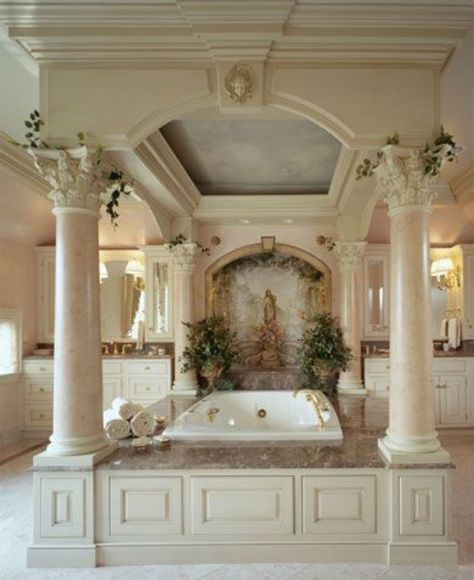 Apartment Bathroom Design, Romantic Bathrooms, Large Bathroom, Casa Vintage, Apartment Bathroom, Dream Bathrooms, Dream House Interior, House Goals, Dream Rooms