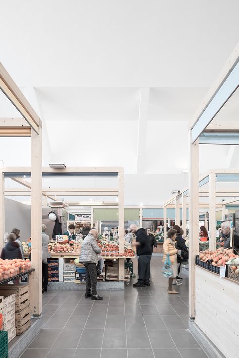 Gallery of Restructuring of the Sanremo Annonary Market / Calvi Ceschia Viganò architetti associati - 9 Collective Housing, Conceptual Architecture, Vigan, Veterinary Clinic, Architecture Rendering, Store Design Interior, Reinforced Concrete, Industrial Buildings, Store Interior