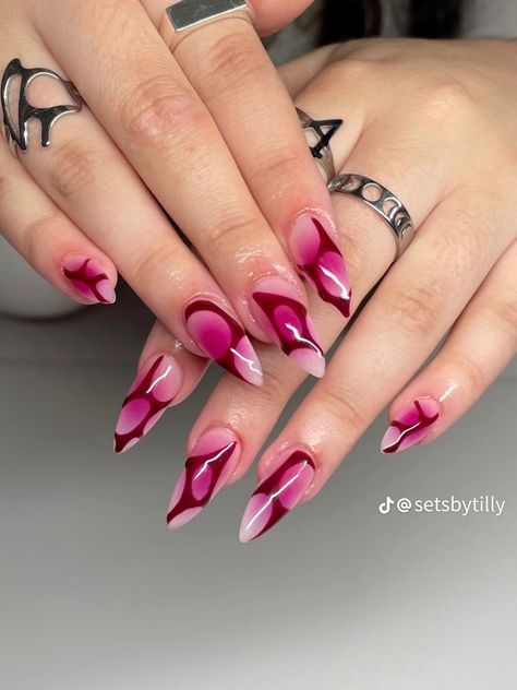 Pink Fire Nails, Nails Beach, Fruit Designs, Nails Design Ideas, Colors Pastel, Edgy Nails, Tropical Prints, Nail Colours, Classy Acrylic Nails