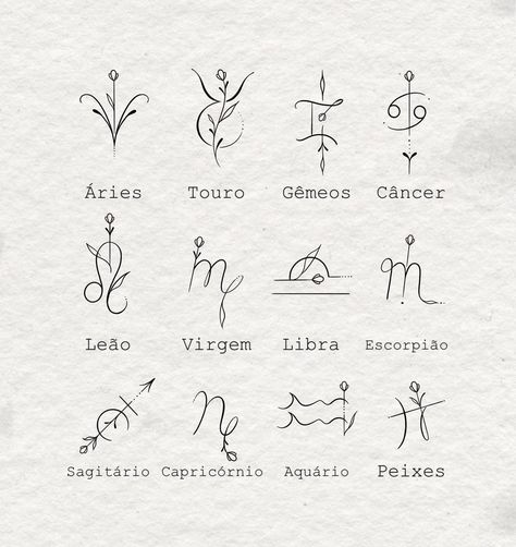 Sagittarius Tattoo, Astrology Tattoo, Horoscope Tattoos, Aquarius Tattoo, Fineline Tattoo, Taurus Tattoos, Aries Tattoo, Small Pretty Tattoos, Zodiac Sign Tattoos