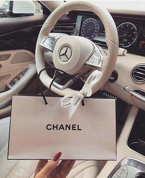 Chanel  & Mercedes #Chanel #Mercedes-Benz #Marcedes #luxuryfashion #luxurylifestyle #luxurylife #luxurious #livingluxury #luxuryliving #loveluxury Luxury Car Interior, Lux Cars, Build Wealth, Car Goals, Time Freedom, Luxury Girl, Mercedes Car, Luxury Lifestyle Dreams, Car Brand