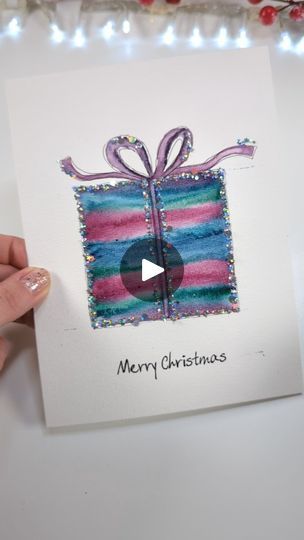 Easy Watercolor Greeting Cards, Christmas Watercolours, Easy Watercolor Christmas, Xmas Cards To Make, Painting Idea For Beginners, Watercolor Christmas Cards Diy, Paint Easy, Block Painting, Christmas Card Art