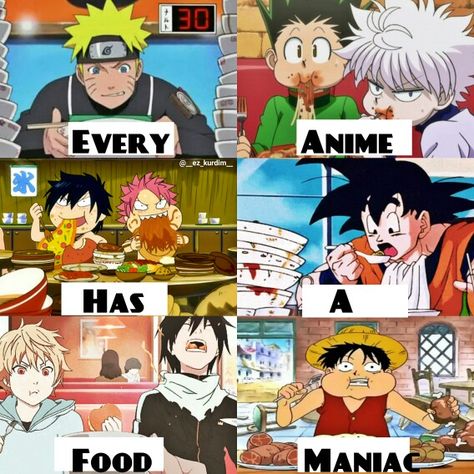 Anime has a food maniac XD Cool Facts, Anime Love Quotes, Anime Funny Moments, Anime Quotes Inspirational, Memes Anime, Anime Jokes, Naruto Funny, Random Anime, Anime Quotes Funny