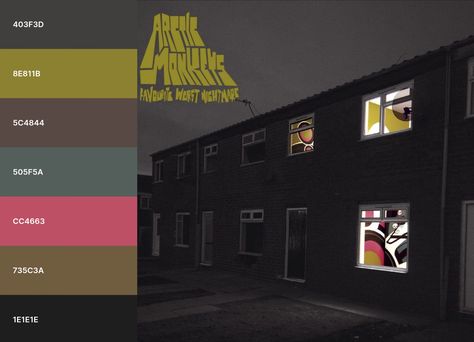 arctic monkeys color palette fwn favourite worst nightmare color palette album cover aesthetic colors drawing Arctic Monkeys Favourite Worst Nightmare, Arctic Monkeys Album Cover, Aesthetic Colors, Arctic Monkeys, Colorful Drawings, Album Covers, Art Inspo, Color Palette, Color