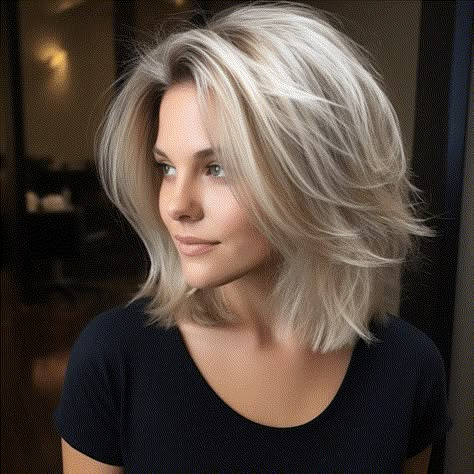 Framing Hairstyles, Blonde Shades, Hair Layered, Haircuts For Medium Length Hair, Medium Haircuts, Going Grey, Shoulder Length Hair Cuts, Medium Hairstyles, Hair Affair