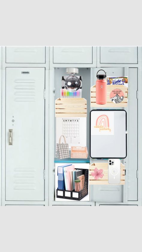 Locker Ideas For 7th Grade, Locker Inspo School, Locker Ideas For Girls 6th Grade, Middle School Locker Ideas, Locker Tour, Locker Inspo Aesthetic, School Locker Ideas, Locker Decorations Ideas, Locker Inspiration