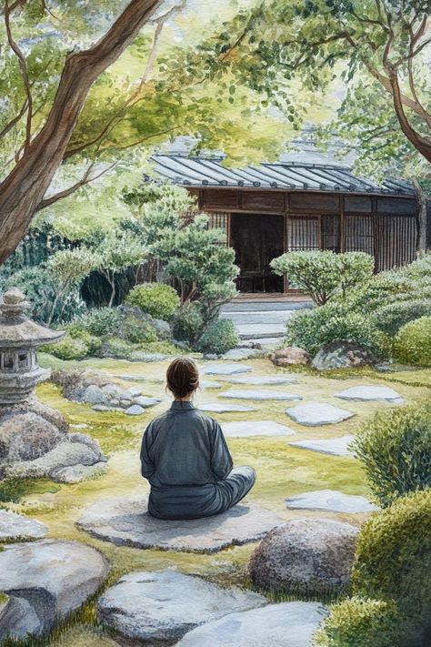 "🧘‍♂️🍃 Find your zen in a serene Japanese Zen Garden. Experience tranquility and peace in nature's embrace. 🌿🕉️ #ZenGarden #Meditation #PeacefulRetreat" Japanese Zen Garden, Japanese Zen, Zen Garden, Solo Travel, Adventure Travel, Zen, Places To Go, Meditation, Travel