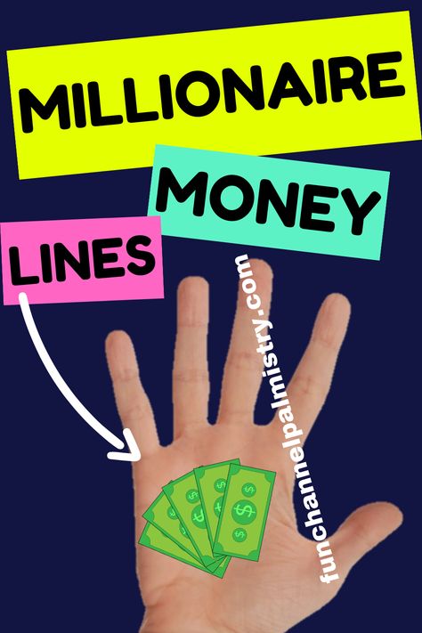 There are certain millionaire money lines in palmistry that makes the person's life very successful in terms of money,wealth and fame. 1)Triangle on the head line and other supporting conditions 2)Lines from head line to Sun mount 3)Branch from sun line to mercury mount 4)Triangles on the fate line 5)Branch from mercury line to Saturn mount Palm Reading Charts, Reading Charts, Magic Quotes, Money Wealth, Palm Reading, Smooth Shave, Summer Body, Triangles, Skin Care Tips