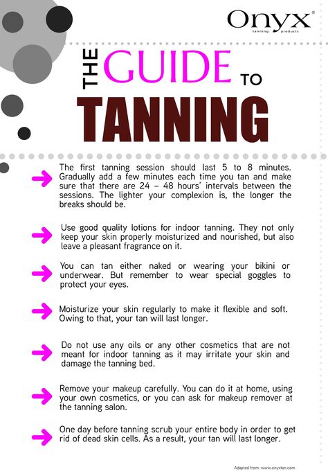 Should know before you tan Tanning Bed Tips, Tanning Schedule, Natural Tanning Tips, Diy Tanning, Sunbed Tanning, Self Tanning Tips, Tanning Quotes, Outdoor Tanning, How To Tan