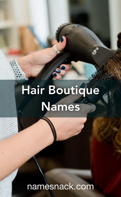 Hair Studio Names Ideas, French Salon Names, Name Ideas For Hair Business, Boho Salon Names, Hair Extension Business Names Ideas, Hairstylist Instagram Names, Cute Salon Names, Hair Account Name Ideas, Hairstylist Names Ideas