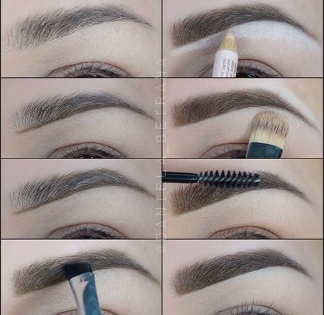 One of the best brow tutorials! Color Eyebrows, Teknik Makeup, Tweezing Eyebrows, Brow Tutorial, Eyebrow Makeup Tips, Smink Inspiration, Threading Eyebrows, Makijaż Smokey Eye, Best Eyebrow Products