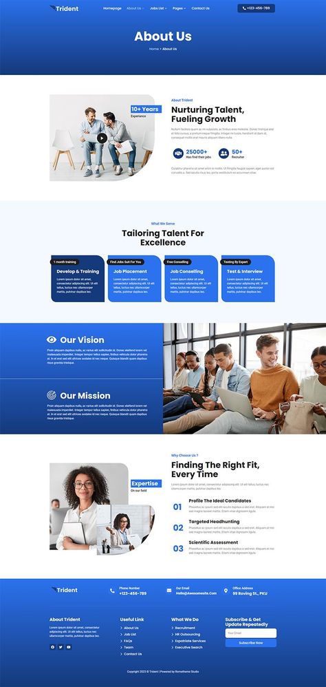 Trident - Human Resources & Recruitment Agency Elementor Template Kit Human Resources Website Design, Recruitment Agency Branding, Recruitment Website Design, Recruiting Agency, Website Sample, Manual Template, Agency Website Design, Recruitment Agency, Employer Branding