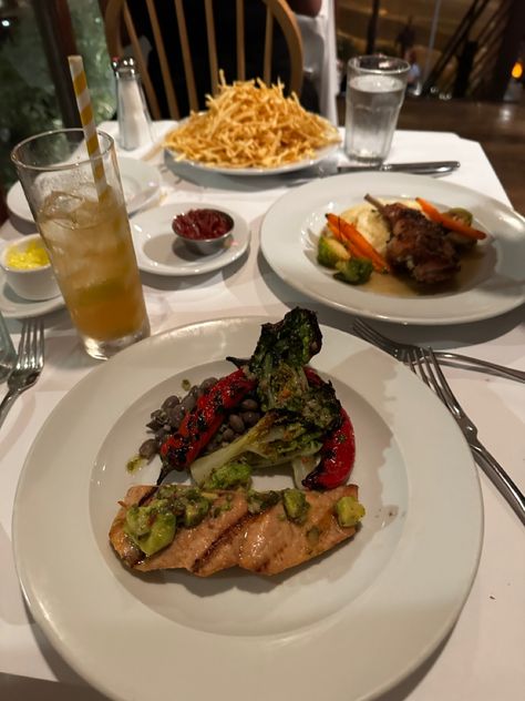 #dinner #fancy #restaurant #sf #food #aesthetic Fancy Eating Aesthetic, Fancy Restaurant Aesthetic Food, Restaurant Aesthetic Night Food, Fancy Dishes Aesthetic, Fancy Restaurant Dishes, Fancy Restaurant Aesthetic Night Food, Restaurant Lunch Aesthetic, Restaurant Food Astethic, Fancy Meal Aesthetic