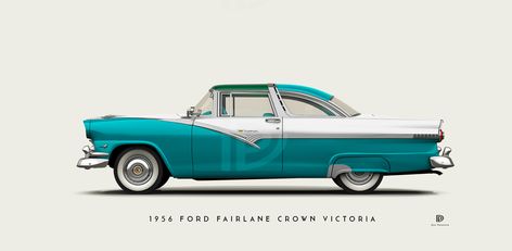 Crown Vic, Old Vintage Cars, Old Timers, Automotive Artwork, Cadillac Eldorado, Chevrolet Bel Air, Car Cartoon, Illustration Sketches, Sketch Drawing