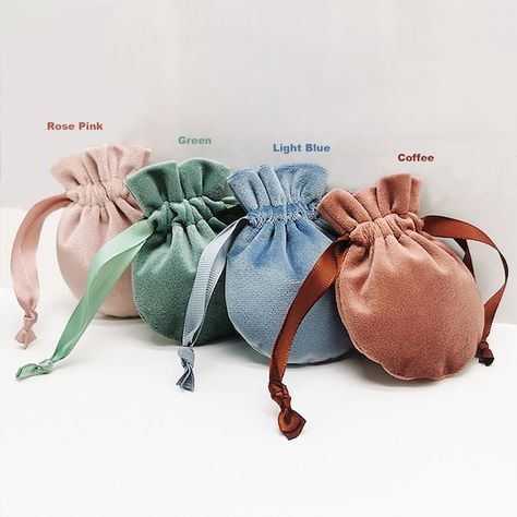 This item is quite soft silky feeling velvet pouch, it is great pocket for small jewelry such as earrings, necklace, rings, cufflinks, and lipsticks earphones. ✯ Item: Silky Velvet Pouch (No logo) ✯ Material: Velvet ✯ Shape: Round bottom & Drawstring ✯ Measurements: 3 x 3.9 inches / 7.5 x 10 cm Velvet Wedding Ring Box, Jewelry Packaging Bags, Pink Emerald, Jewelry Display Case, Jewelry Display Box, Merchandise Bags, Jewelry Hanger, Velvet Jewelry, Wedding Favor Bags