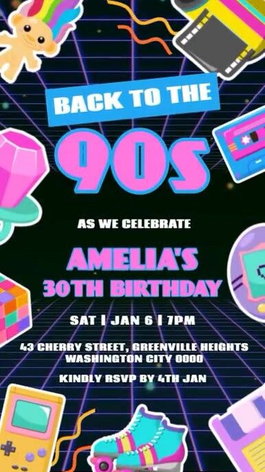 68  Free Templates for '80s 90s birthday invitation' 90s Birthday, Birthday Party Invitations Free, 25 Birthday, Kindle Book Cover, 90's Birthday Party, Promotional Flyers, Free Invitation Templates, Campaign Posters, Birthday Party Invitation Templates