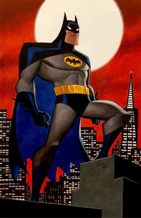 Cool Comic Art on Twitter: "Batman by Bruce Timm… " Batman Illustration, Batman Painting, Series Artwork, Bob Kane, Batman Poster, Univers Dc, Batman Artwork, Bruce Timm, Batman The Animated Series