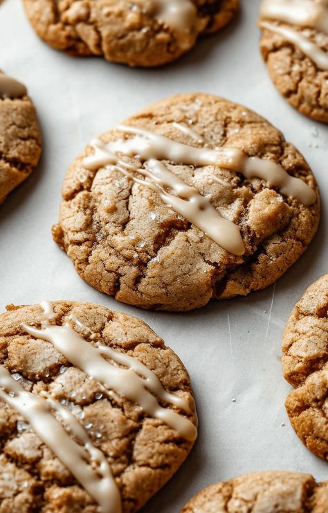 Relish the warmth of autumn with Maple Brown Sugar Cookies – a nostalgic bite of sweetness! Maple Brown Sugar Cookies, Peanut Butter Banana Bread, Soft Cookies, Brown Sugar Cookies, Gooey Cookies, Maple Brown, Breaking Bread, Snickerdoodle Cookies, Interesting Recipes